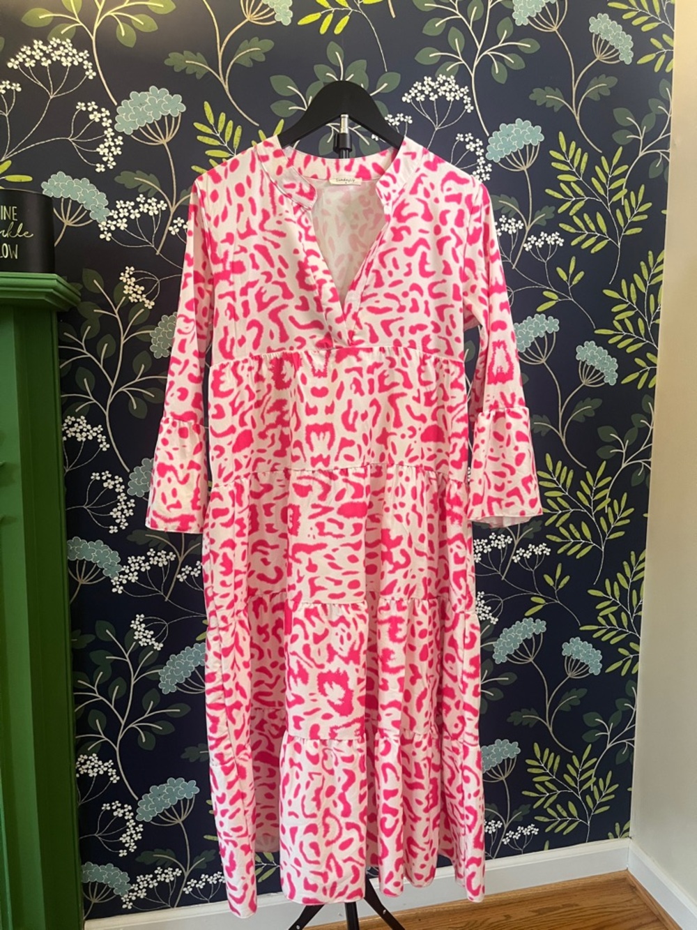 3 Piece Resort Dress Bundle – Pink Leopard + Paisley + Yellow Stripe Size M - Picture 3 of 15